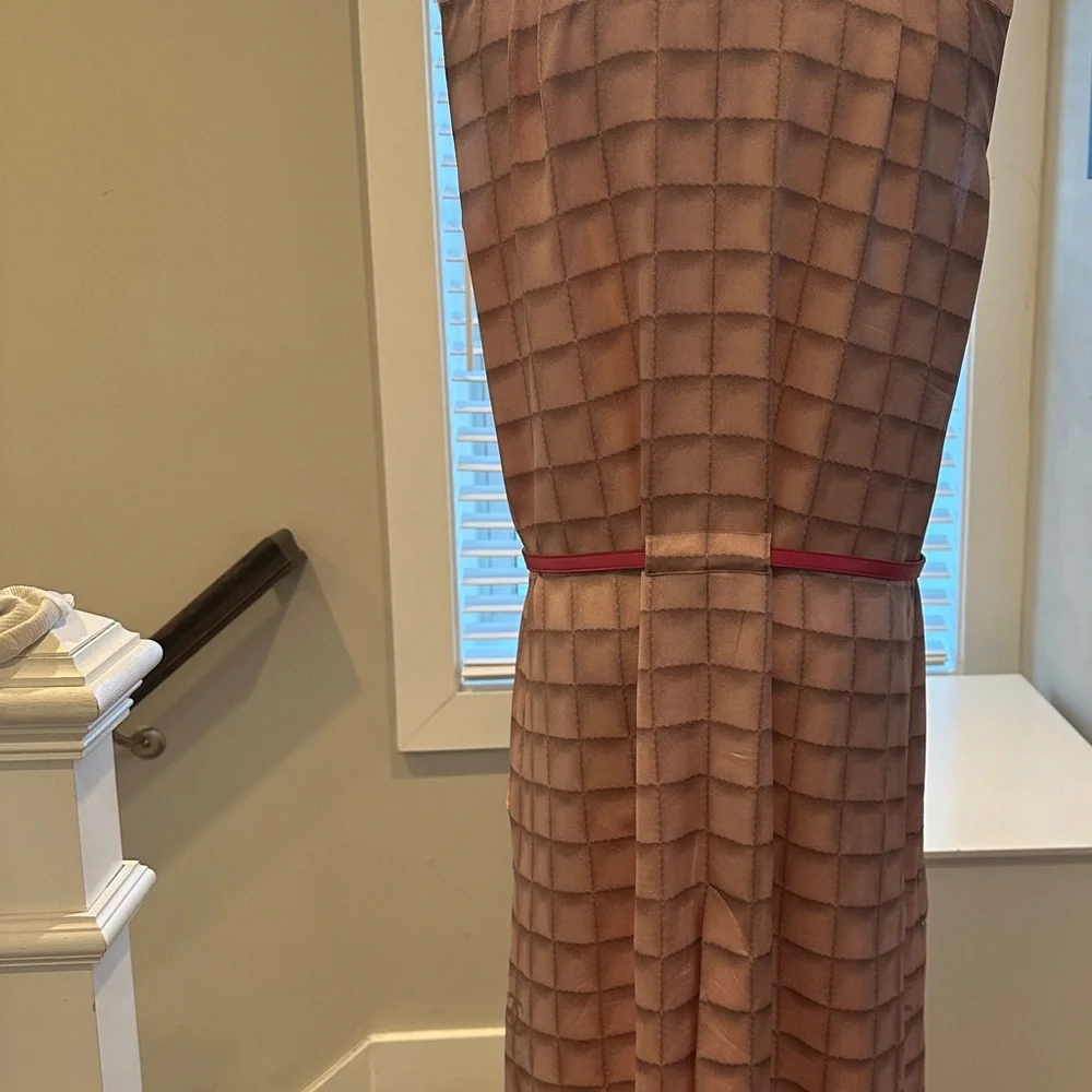 Vintage Chanel Pink Plaid Shirtdress sz 40 - Picture 4 of 14